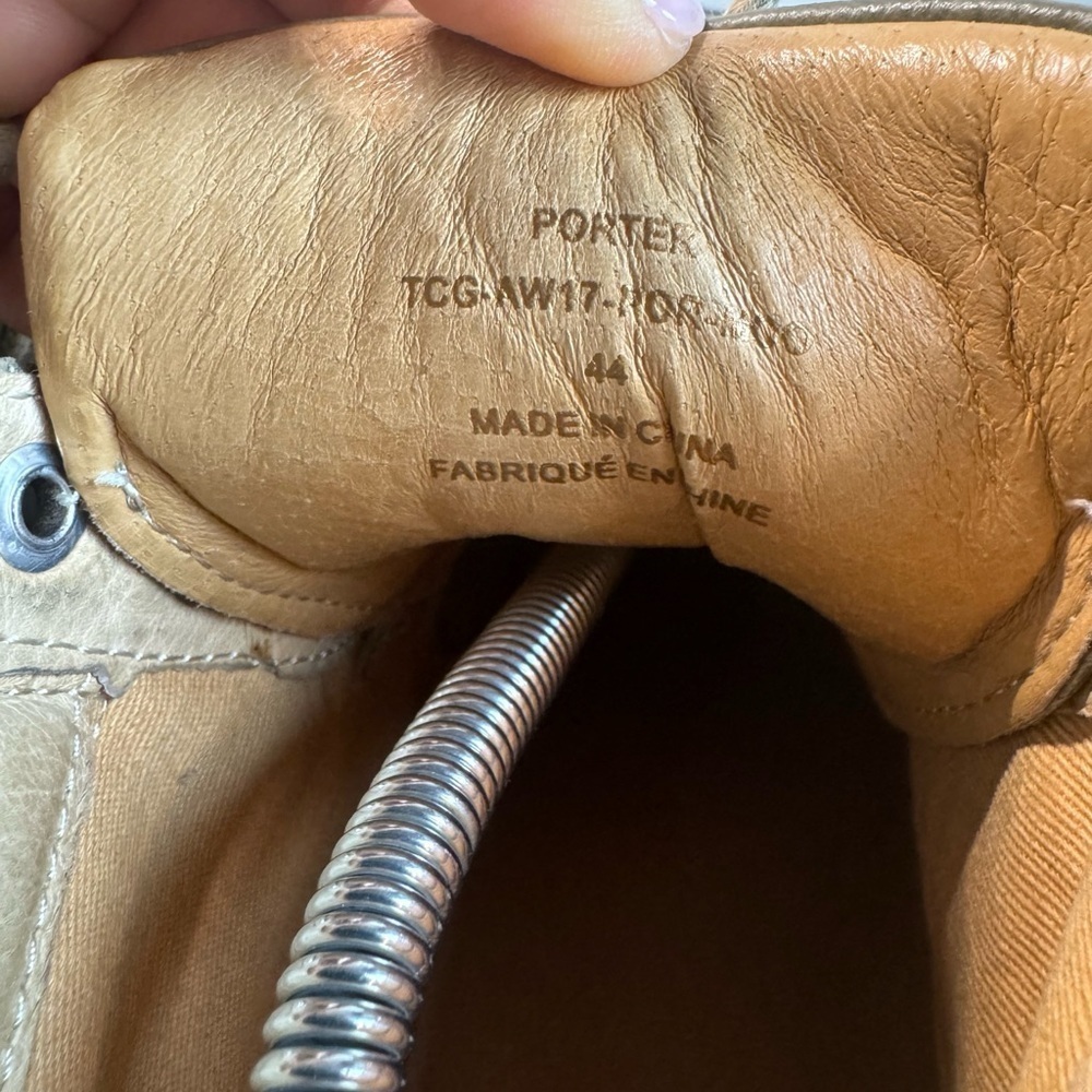 TCG Porter leather/suede men’s size 11/EU44 mid sneakers $320 - Picture 10 of 11